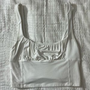 Aritzia White Crop Top